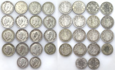 Great Britain
World coins

Great Britain, 1/2 crown, florin 1906 - 1946, set of 17 

Obiegowe monety w stanie od 3 do 5

Details: 241,43 g Ag ł...