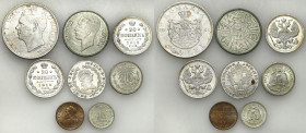 World coin sets
World coins

World - Romania, Hungary, Mexico, Russia, set of 8 coins 

Zróżnicowany zestaw monet. Pozycje w różnych stanach zach...