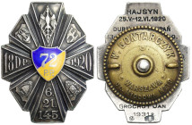 PHALERISTICS: Orders, badges, decorations
POLSKA / POLAND / POLEN / POLSKO / RUSSIA / LVIV / BADGE / ORDER 

II RP. Badge of the 72nd Infantry Regi...