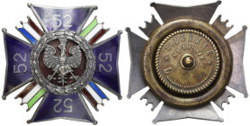 PHALERISTICS: Orders, badges, decorations
POLSKA / POLAND / POLEN / POLSKO / RUSSIA / LVIV / BADGE / ORDER 

II RP. Badge of the 52nd Kresy Rifles ...