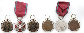 PHALERISTICS: Orders, badges, decorations
POLSKA / POLAND / POLEN / POLSKO / RUSSIA / LVIV / BADGE / ORDER 

II RP. Silver and Bronze Crosses of Me...