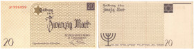 COLLECTION Polish Banknotes - Ghetto Litzmannstadt 1940
POLSKA / POLAND / POLEN / POLOGNE / POLSKO / ZLOTE / ZLOTYCH

Litzmannstadt Ghetto 20 Marek...