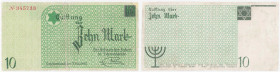 COLLECTION Polish Banknotes - Ghetto Litzmannstadt 1940
POLSKA / POLAND / POLEN / POLOGNE / POLSKO / ZLOTE / ZLOTYCH

Litzmannstadt Ghetto. 10 mare...