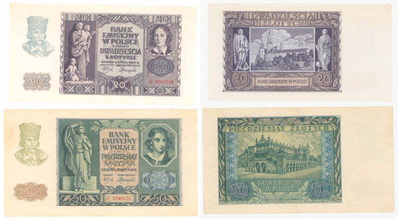 COLLECTION Polish Banknotes 1940 - 1948
POLSKA / POLAND / POLEN / POLOGNE / POL...