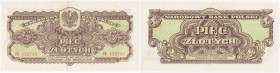 COLLECTION Polish Banknotes 1940 - 1948
POLSKA / POLAND / POLEN / POLOGNE / POLSKO / ZLOTE / ZLOTYCH

5 zlotych 1944 seria KE – OBOWIĄZKOWE 

Obi...