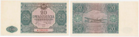 COLLECTION Polish Banknotes 1940 - 1948
POLSKA / POLAND / POLEN / POLOGNE / POLSKO / ZLOTE / ZLOTYCH

20 zlotych1946 seria A 

Druk w kolorze zie...