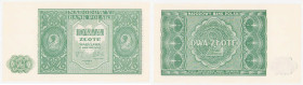 COLLECTION Polish Banknotes 1940 - 1948
POLSKA / POLAND / POLEN / POLOGNE / POLSKO / ZLOTE / ZLOTYCH

2 zlote 1946 – BEAUTIFUL 

Banknot bez ozna...