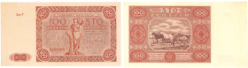 COLLECTION Polish Banknotes 1940 - 1948
POLSKA / POLAND / POLEN / POLOGNE / POLSKO / ZLOTE / ZLOTYCH

100 zlotych 1947 seria F - RARITY R4 

Złam...