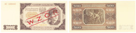 COLLECTION Polish Banknotes 1940 - 1948
POLSKA / POLAND / POLEN / POLOGNE / POLSKO / ZLOTE / ZLOTYCH

SPECIMEN 500 zlotych seria CC 

Wzór kolekc...