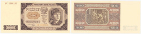 COLLECTION Polish Banknotes 1940 - 1948
POLSKA / POLAND / POLEN / POLOGNE / POLSKO / ZLOTE / ZLOTYCH

500 zlotych 1948 seria CC 

Minimalne zagni...