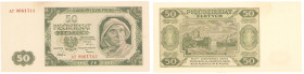 COLLECTION Polish Banknotes 1940 - 1948
POLSKA / POLAND / POLEN / POLOGNE / POLSKO / ZLOTE / ZLOTYCH

50 zlotych 1948 seria AT – BEAUTIFUL 

Emis...