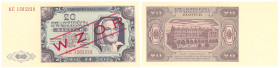 COLLECTION Polish Banknotes 1940 - 1948
POLSKA / POLAND / POLEN / POLOGNE / POLSKO / ZLOTE / ZLOTYCH

SPECIMEN 20 zlotych 1948 seria KE 

Wzór ko...