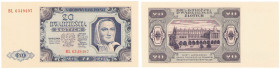 COLLECTION Polish Banknotes 1940 - 1948
POLSKA / POLAND / POLEN / POLOGNE / POLSKO / ZLOTE / ZLOTYCH

20 zlotych 1948, seria BL – BEAUTIFUL 

Pię...