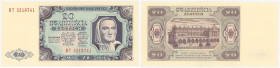 COLLECTION Polish Banknotes 1940 - 1948
POLSKA / POLAND / POLEN / POLOGNE / POLSKO / ZLOTE / ZLOTYCH

20 zlotych 1948 seria HT 

Mocne ugięcie w ...