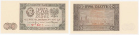 COLLECTION Polish Banknotes 1940 - 1948
POLSKA / POLAND / POLEN / POLOGNE / POLSKO / ZLOTE / ZLOTYCH

2 zlote 1948 seria CF – BEAUTIFUL 

Pięknie...