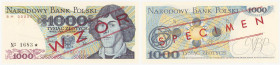 COLLECTION PRL banknotes
POLSKA / POLAND / POLEN / POLOGNE / POLSKO / ZLOTE / ZLOTYCH

SPECIMEN. 1.000 zlotych 1979 seria BM 

WZÓR / SPECIMEN, n...