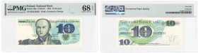 COLLECTION PRL banknotes
POLSKA / POLAND / POLEN / POLOGNE / POLSKO / ZLOTE / ZLOTYCH

10 zlotych 1982 seria R, PMG 68 EPQ 

Wyśmienicie zachowan...