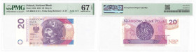 COLLECTION Polish Banknotes since 1990
POLSKA / POLAND / POLEN / POLOGNE / POLSKO / ZLOTE / ZLOTYCH

20 zlotych 2016 seria BM, PMG 67 EPQ - NUMERAC...