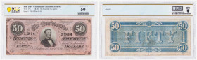 World banknotes
USA. Confederate States of America - Richmond. dollars $50 1864 Series A, PCGS 50 - RARE 

Rzadki banknot już w tym stanie zachowan...