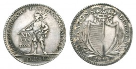 Luzern 1812 10 Batzen in Silber 6.8g HMZ 2-670b sehr schön bis vorzüglich selten
