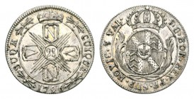 Neuchatel 1796 28 Kreuzer in Silber, sehr selten 5.4g HMZ 2-709b vorzüglich