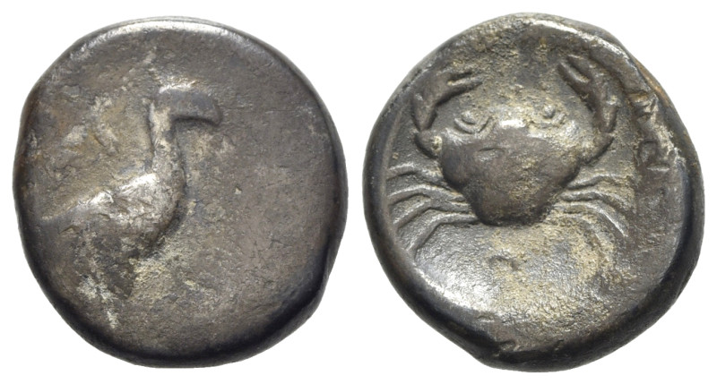 Sicily, Akragas, c. 480/478-470 BC. AR Didrachm (20mm, 8.34g, 12h). Sea eagle st...