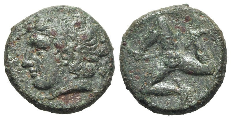 Sicily, Syracuse. Agathokles (317-289 BC). Æ Hemidrachm (20mm, 7.36g), c. 317-31...