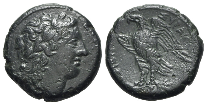 Sicily, Syracuse. Hiketas II (287-278 BC). Æ (21.5mm, 8.62g, 1h), c. 283-279. La...