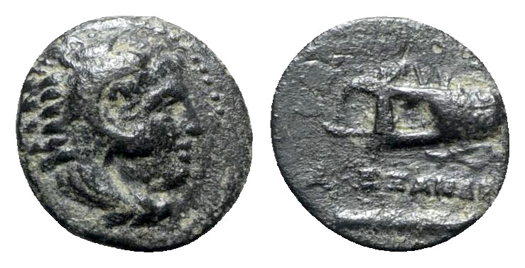 Kings of Macedon, Alexander III “the Great” (336-323 BC). Æ 1/4 Unit (10mm, 1.14...