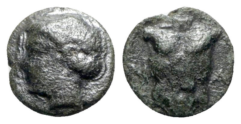 Ionia, Magnesia ad Maeandrum, c. 400 BC. Æ (7mm, 0.55g, 3h). Laureate head of Ap...