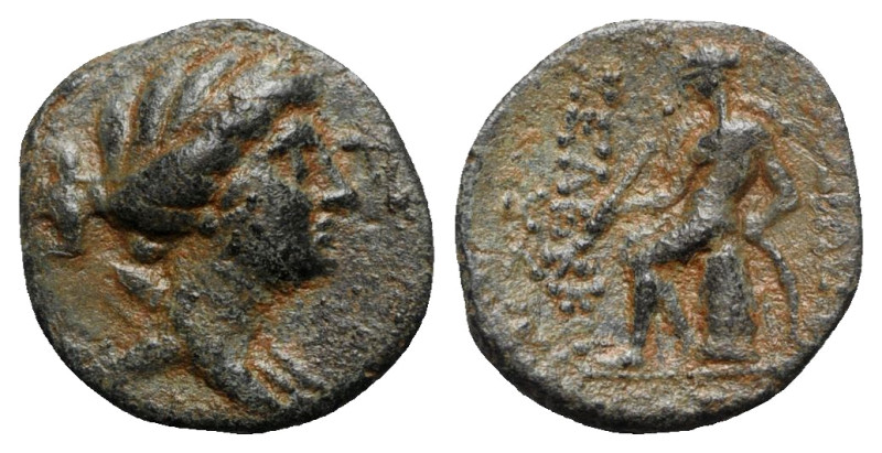 Seleukid Kings, Seleukos III (225/4-222 BC). Æ (15.5mm, 2.68g, 12h). Antioch on ...