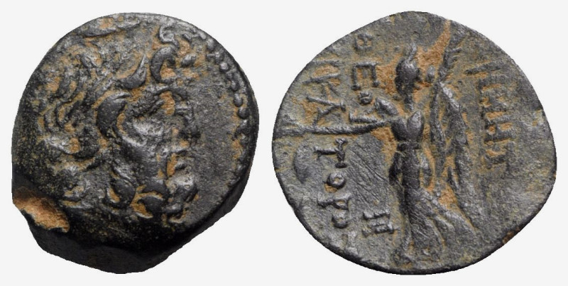 Seleukid Kings, Demetrios II (Second reign, 129-125 BC). Æ (17mm, 5.90g, 12h). A...