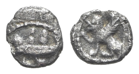 Phoenicia, Byblos. Uncertain king, c. 410-404 BC. AR Hemiobol (7mm, 0.28g, 3h). ...