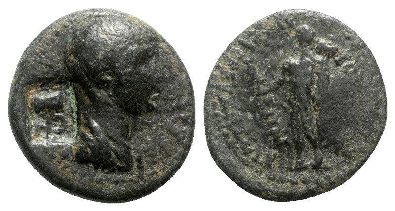 Nero (54-68). Phrygia, Eumeneia. Æ (20mm, 5.03g, 12h). Julius Cleon, archiereus ...