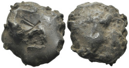Anonymous, 8th-3rd centuries BC. Æ Aes Rude (48mm, 116.69g). Irregular cast lump. ICC 1.
