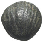 Anonymous, 6th-4th centuries BC. Æ Aes Formatum (26mm, 30.76g). Shell-shaped