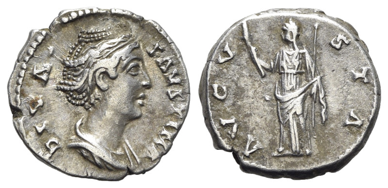 Diva Faustina Senior (died 140/1). AR Denarius (17mm, 3.62g, 6h). Rome, c. 146-1...