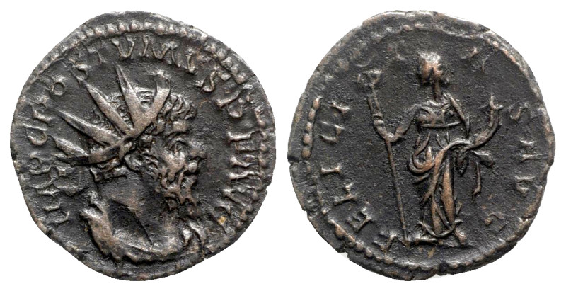 Postumus (260-269). Antoninianus (21.5mm, 3.59g, 1h). Treveri, 263-5. Radiate, d...