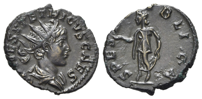 Tetricus II (Caesar, 273-274). Æ Radiate (19mm, 2.49g, 6h). Treveri. Radiate and...