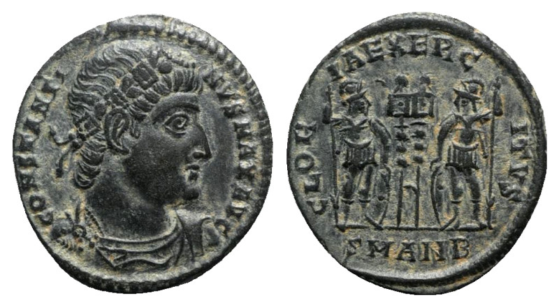 Constantine I (307/310-337). Æ Follis (17mm, 2.58g, 12h). Antioch, c. 333-5. Ros...