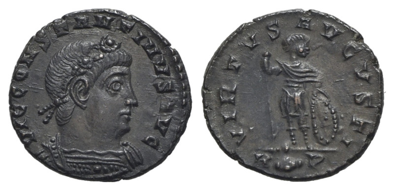 Constantine II (337-340). Æ (15mm, 1.50g, 11h). Rome, before April 340. Laurel-a...