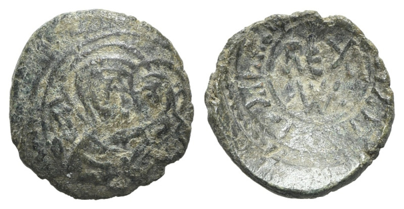 Italy, Sicily, Messina. Guglielmo I (1154-1166). Æ Follaro Fraction (14mm, 1.32g...