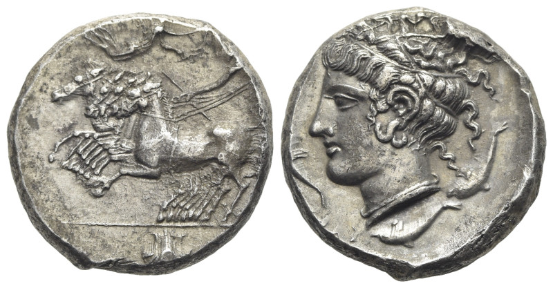 Sicily, Syracuse. Dionysios I (405-367 BC). Replica of Tetradrachm (26mm, 17.34g...