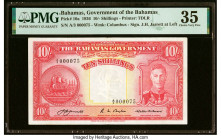 Low Serial Number 75 Bahamas Bahamas Government 10 Shillings 1936 Pick 10a PMG Choice Very Fine 35. HID09801242017 © 2022 Heritage Auctions | All Righ...