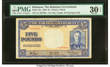 Bahamas Bahamas Government 5 Pounds 1936 (ND 1944) Pick 12a PMG Very Fine 30 EPQ. HID09801242017 © 2022 Heritage Auctions | All Rights Reserved