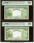 Bahamas Bahamas Government 4 Shillings 1936 (ND 1953-1961) Pick 13a; 13c Two Examples PMG Choice About Unc 58 EPQ (2). HID09801242017 © 2022 Heritage ...