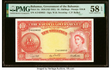 Bahamas Bahamas Government 10 Shillings 1936 (ND 1961) Pick 14c PMG Choice About Unc 58 EPQ. HID09801242017 © 2022 Heritage Auctions | All Rights Rese...