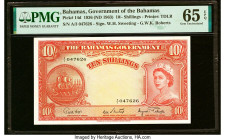 Bahamas Bahamas Government 10 Shillings 1936 (ND 1963) Pick 14d PMG Gem Uncirculated 65 EPQ. HID09801242017 © 2022 Heritage Auctions | All Rights Rese...
