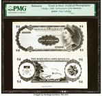 Bahamas Bahamas Government 1 Dollar 1965 Pick Unlisted Front and Back Archival Photographs PMG Graded. HID09801242017 © 2022 Heritage Auctions | All R...
