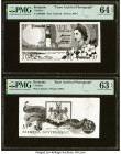 Bahamas Bahamas Government 5 Dollars ND Pick Unlisted Front and Back Archival Photographs PMG Choice Uncirculated 63 EPQ; Choice Uncirculated 64 EPQ. ...